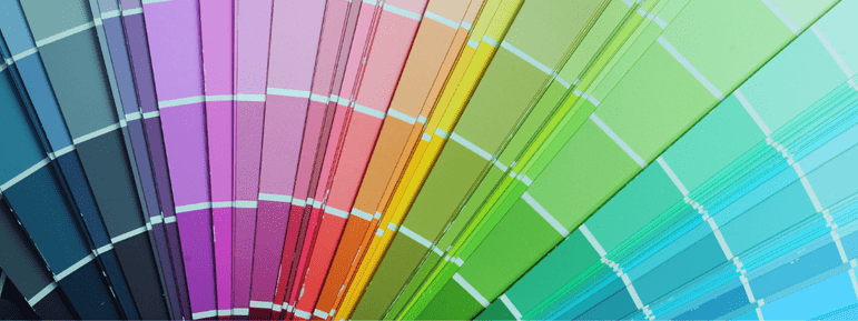 paint colour sample cards